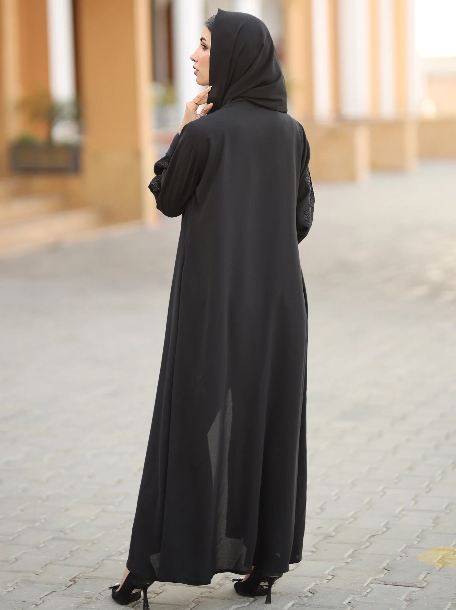 SereneStyles™ | Kimono Style Open Abaya