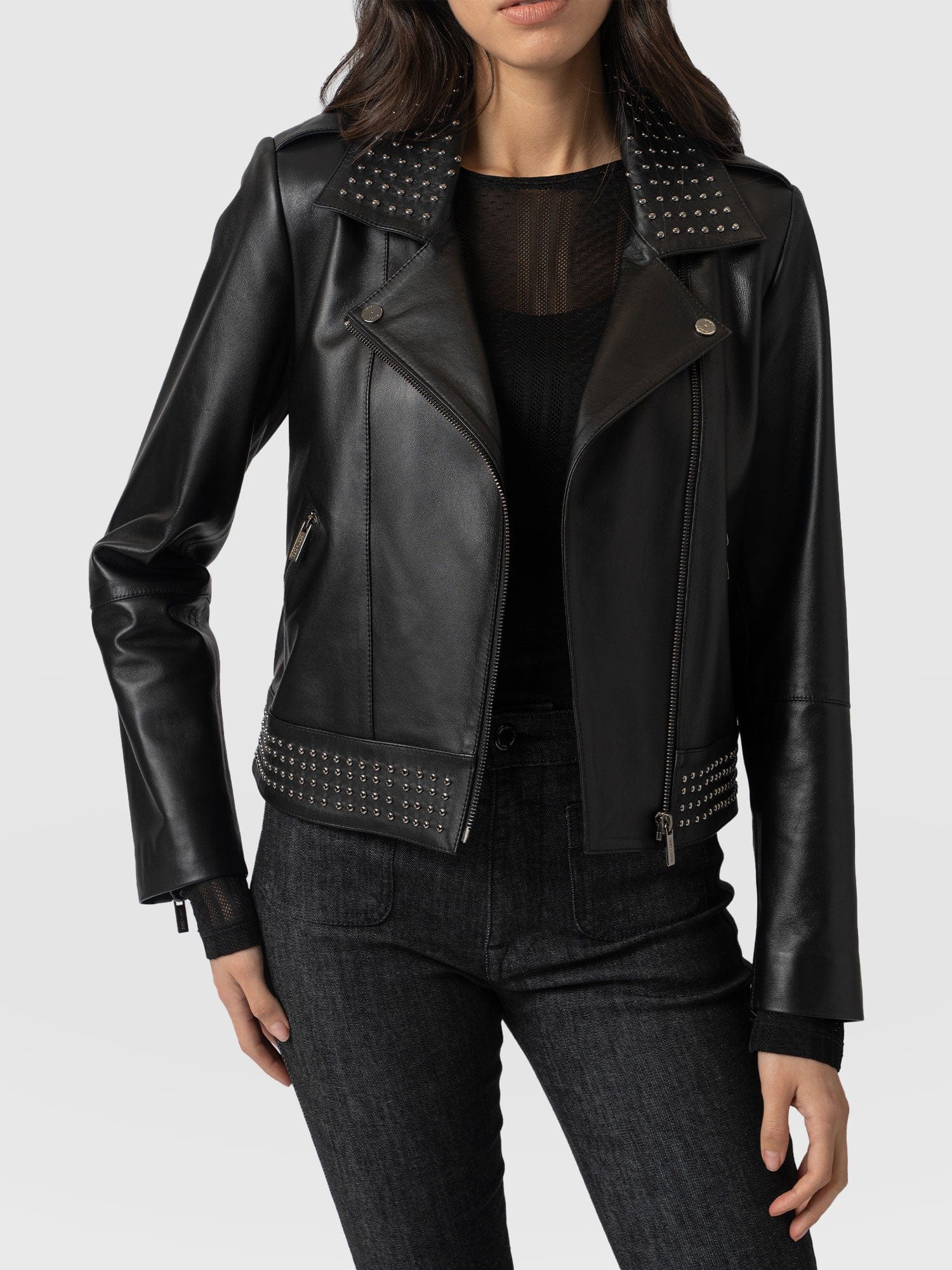 SereneStyles™ | Studded Biker Jacket