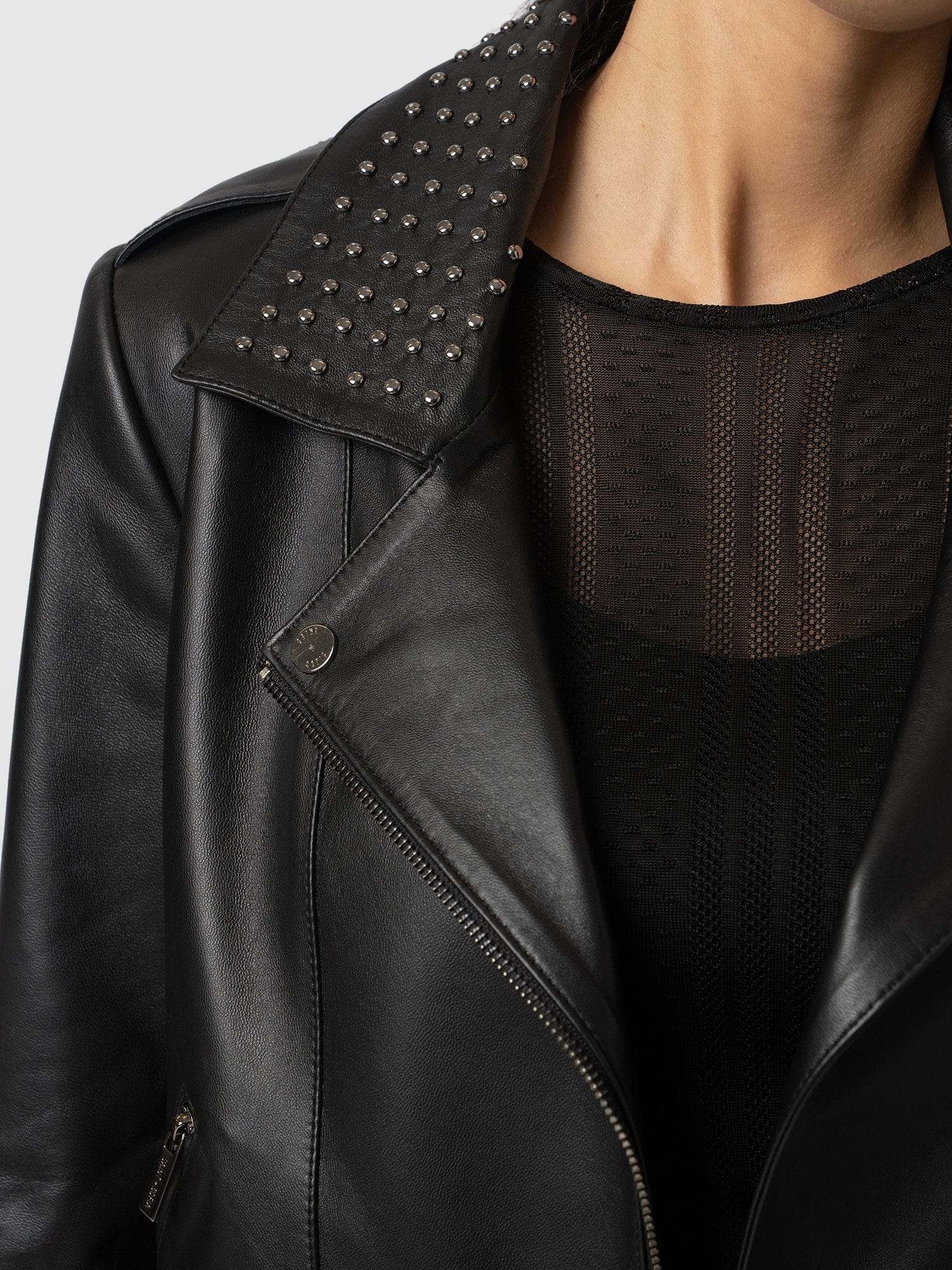 SereneStyles™ | Studded Biker Jacket