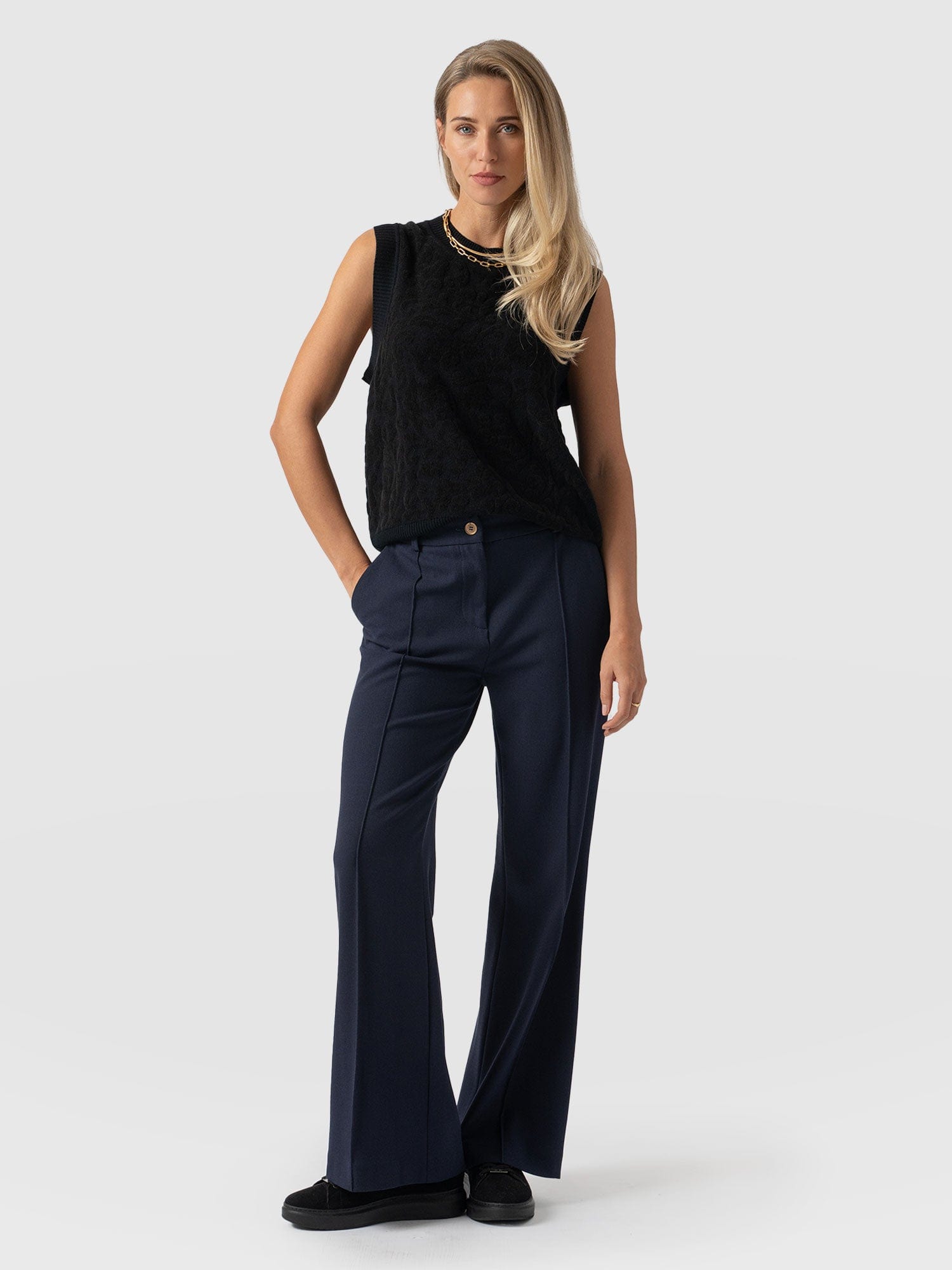 SereneStyles™ | Tailored Wide Leg Pant