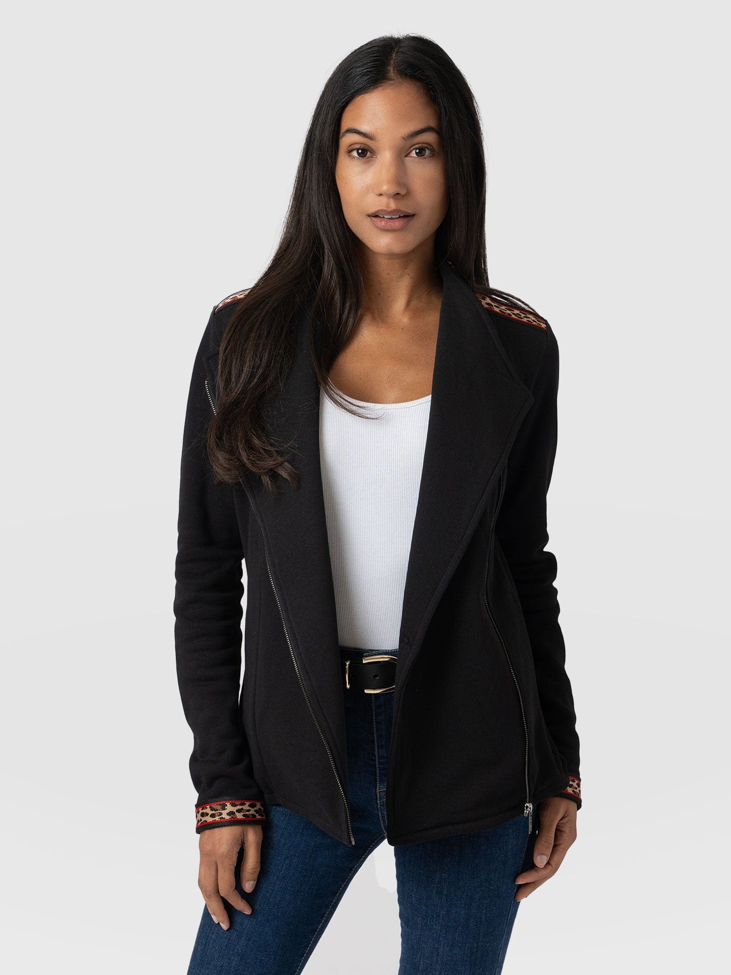 SereneStyles™ | Cotton Biker Jacket