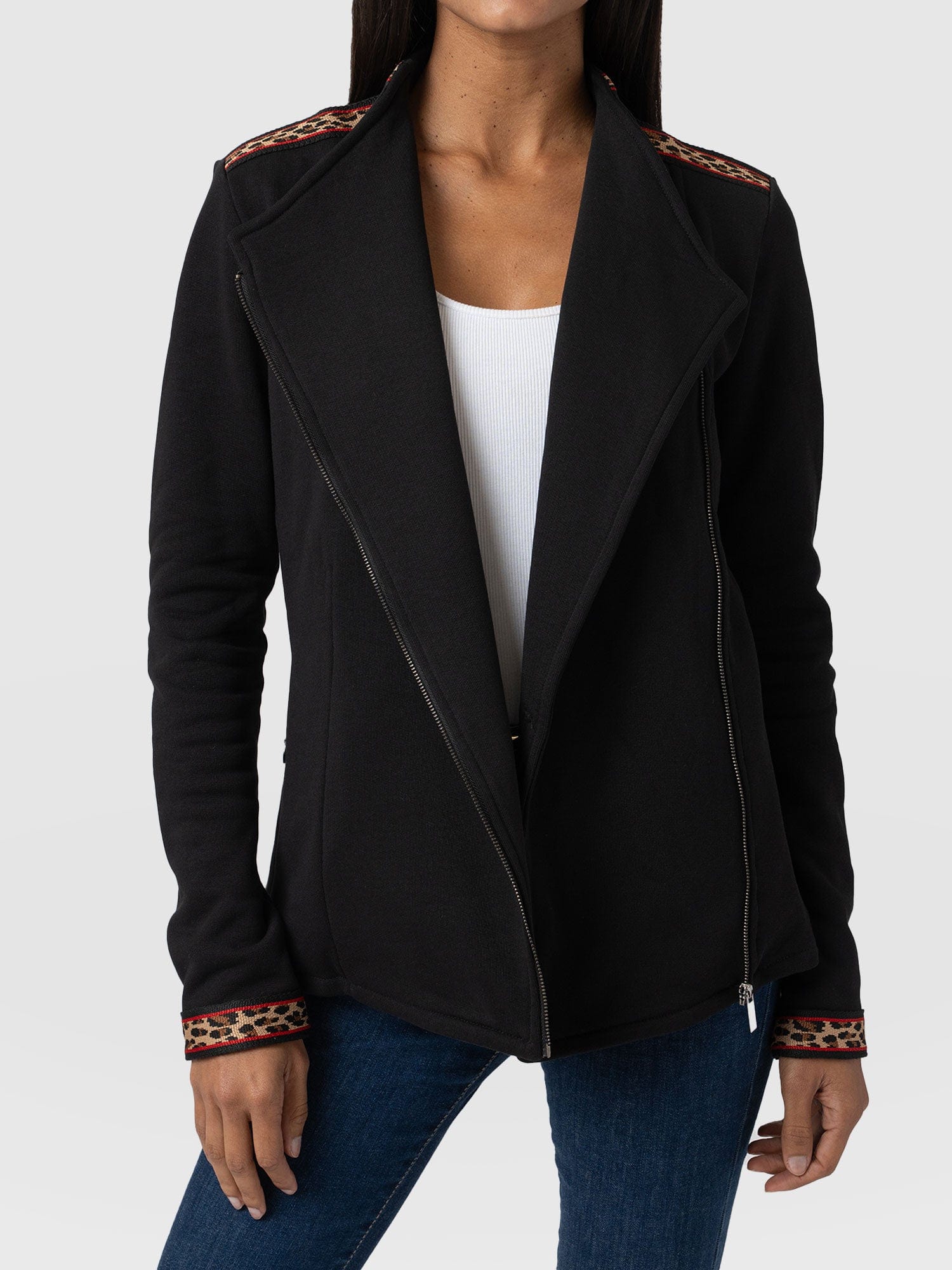 SereneStyles™ | Cotton Biker Jacket