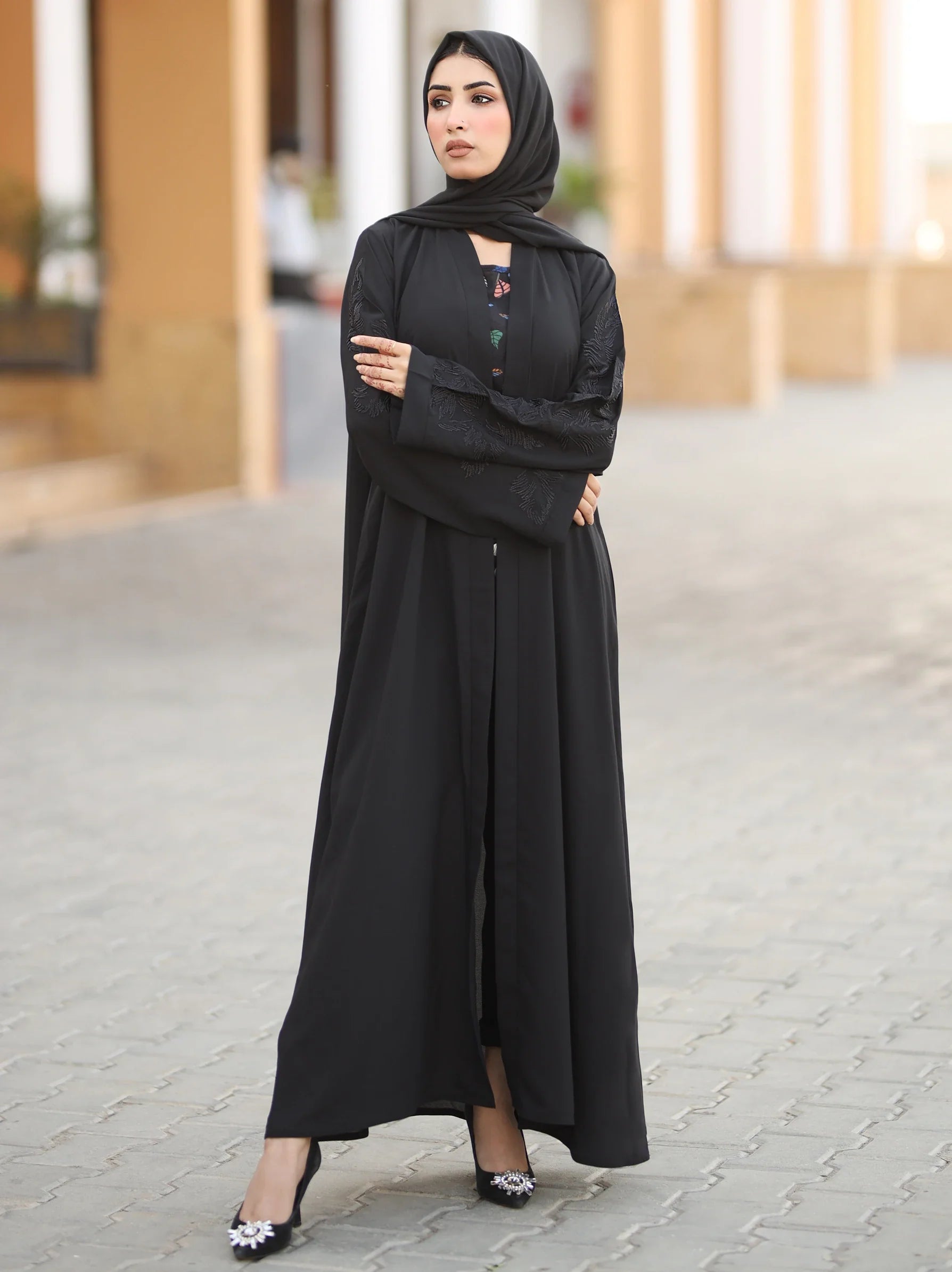 SereneStyles™ | Kimono Style Open Abaya