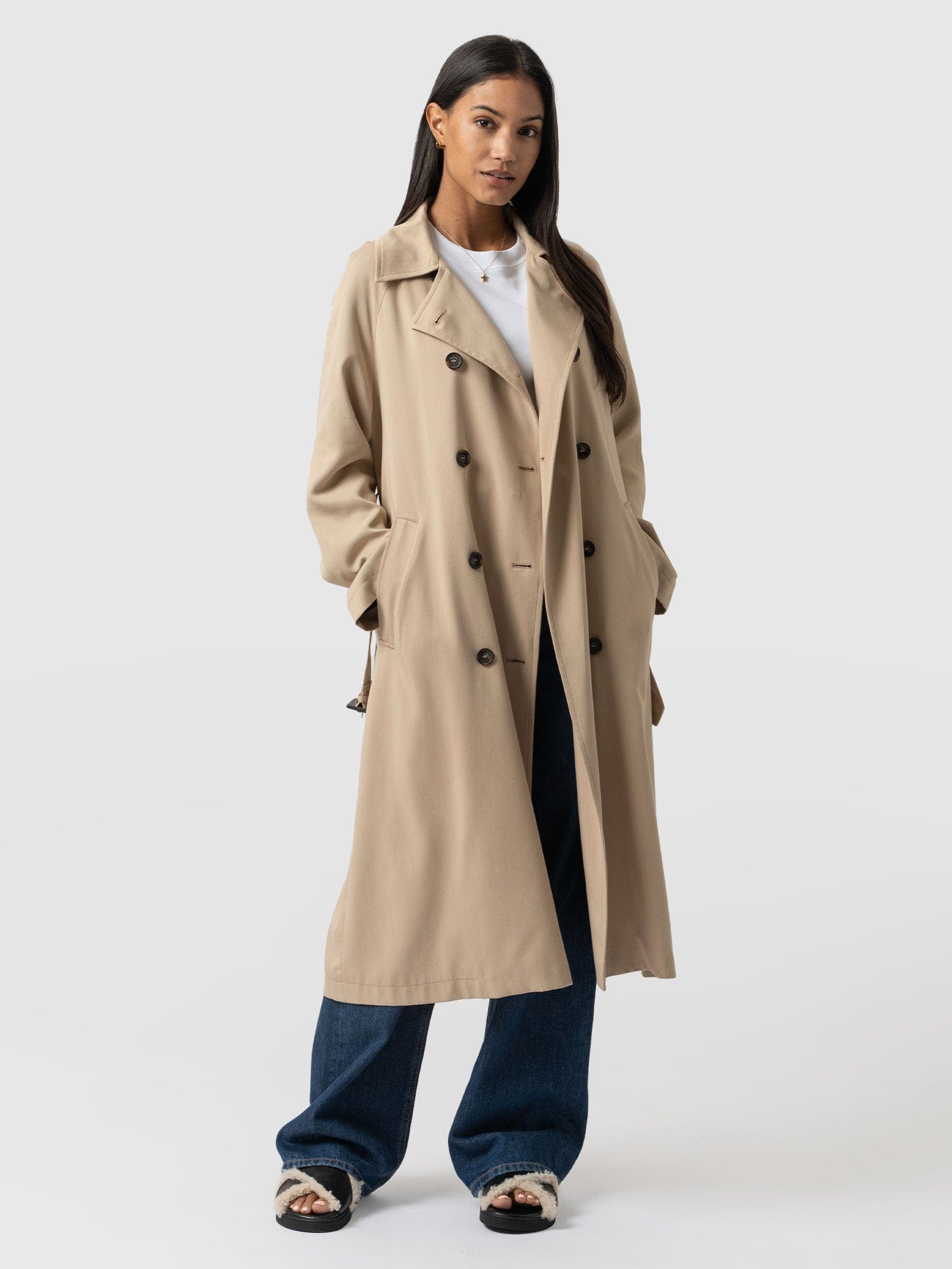 SereneStyles™ | Double Breasted Trench